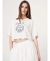 Banana Republic（バナナリパブリック）の「オーバーサイズ ライトウェイトコットン クロップドtシャツ（Tシャツ/カットソー）」