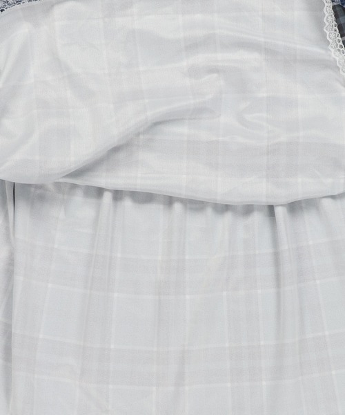 SPINNS（スピンズ）の「ロングスカート/つぎはぎチェック/NEO森ガール（スカート・レディース・ブラック・ONESIZE）」の14枚目の写真