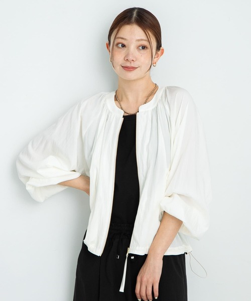 セール】ライトシアーノーカラーブルゾン（ブルゾン）｜URBAN RESEARCH