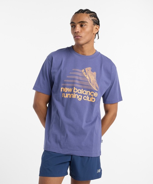NEW BALANCE(ニューバランス)の「Athletics Running Club ショートスリーブTシャツ(Tシャツ/カットソー・メンズ・ブラック/ブルー・XX-LARGE/X-LARGE/LARGE/MEDIUM/SMALL)」の2枚目の写真