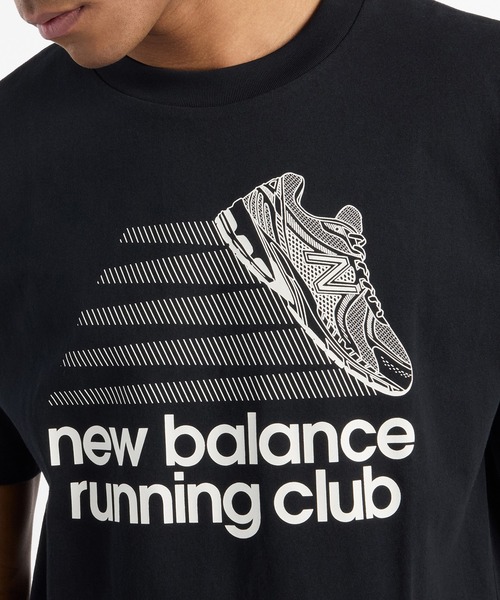 NEW BALANCE(ニューバランス)の「Athletics Running Club ショートスリーブTシャツ(Tシャツ/カットソー・メンズ・ブラック/ブルー・XX-LARGE/X-LARGE/LARGE/MEDIUM/SMALL)」の5枚目の写真