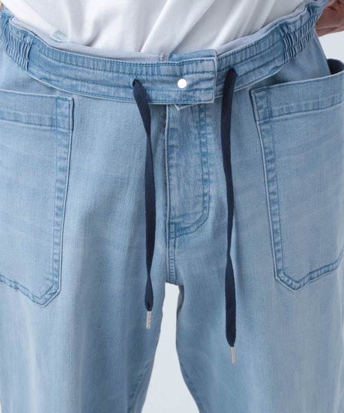 BAYFLOW(ベイフロー)の「【接触冷感・ストレッチ】クールタッチワイドセーラーデニムパンツ(デニムパンツ・メンズ・ダークブルー/ライトブルー・MEDIUM/LARGE)」の18枚目の写真