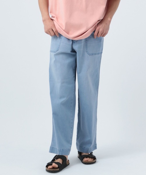 BAYFLOW(ベイフロー)の「【接触冷感・ストレッチ】クールタッチワイドセーラーデニムパンツ(デニムパンツ・メンズ・ダークブルー/ライトブルー・MEDIUM/LARGE)」の20枚目の写真