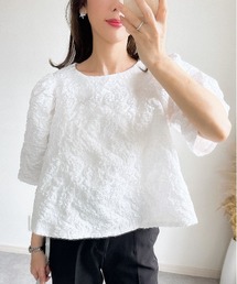 &. NOSTALGIA | 【ZOZO限定】袖フレアジャガードトップス(シャツ/ブラウス)