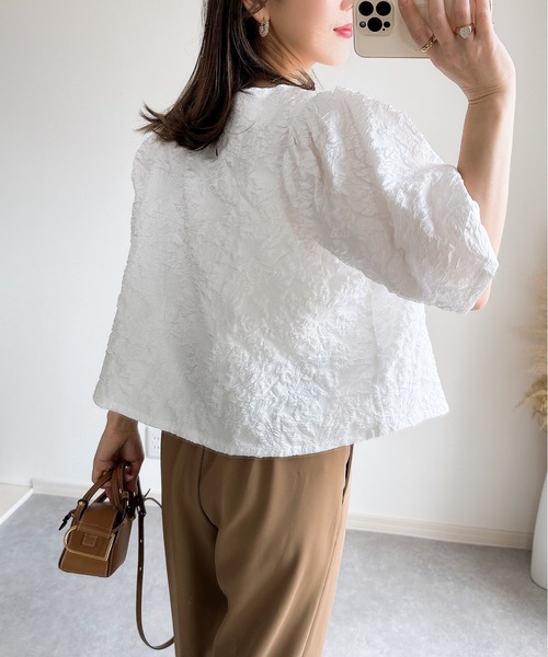 Chesty - dolceジャガードフレアトップス セール 30%OFF】シアードットボリュームフレアスカート