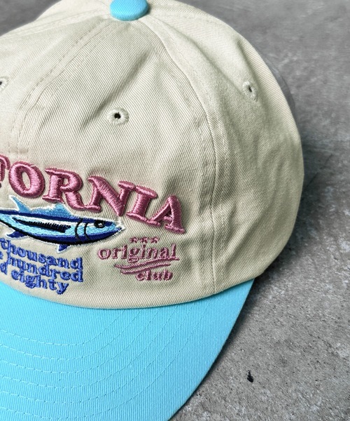 CALIFORNIA OUTFITTERS(カリフォルニア アウトフィッターズ)の「5A6 コットン 刺繍 ロゴキャップ(キャップ・レディース・ワイン/ピンク/ライトブルー/ブラック・ONESIZE)」の10枚目の写真