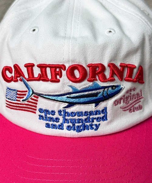 CALIFORNIA OUTFITTERS(カリフォルニア アウトフィッターズ)の「5A6 コットン 刺繍 ロゴキャップ(キャップ・レディース・ワイン/ピンク/ライトブルー/ブラック・ONESIZE)」の7枚目の写真