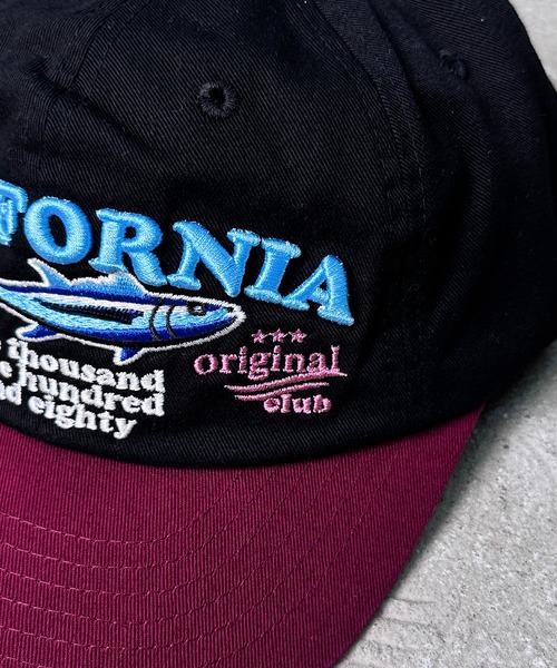 CALIFORNIA OUTFITTERS(カリフォルニア アウトフィッターズ)の「5A6 コットン 刺繍 ロゴキャップ(キャップ・レディース・ワイン/ピンク/ライトブルー/ブラック・ONESIZE)」の18枚目の写真