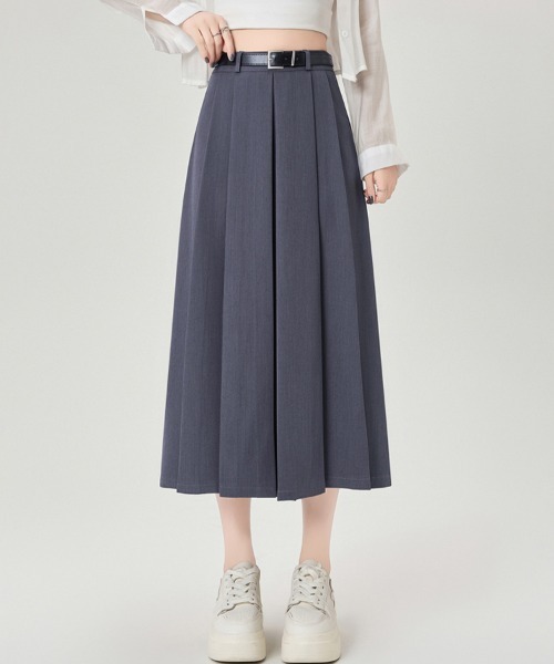 Doux Belle（ドゥーベル）の「Aラインフレアロングスカート（スカート・レディース・ブラック/ベージュ/グレー・MEDIUM）」の8枚目の写真