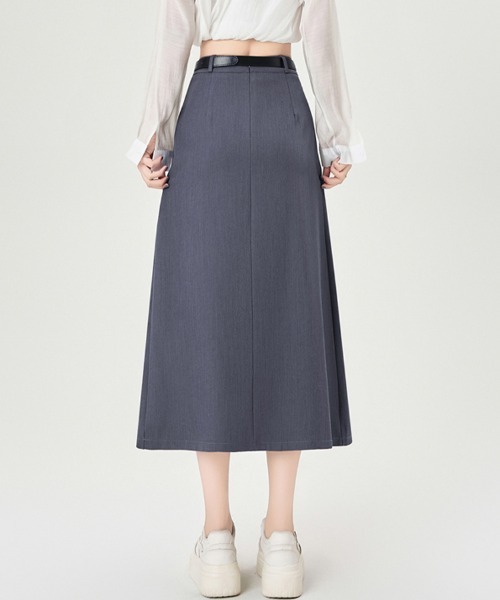 Doux Belle（ドゥーベル）の「Aラインフレアロングスカート（スカート・レディース・ブラック/ベージュ/グレー・MEDIUM）」の9枚目の写真