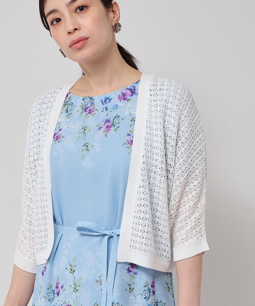 【SS〜Lサイズ展開／透かし編み】ショート丈ボレロ セール】【SS～Lサイズ展開／透かし編み】ショート丈ボレロ