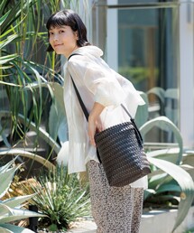 ❤︎未使用❤︎ レザー編み込みミニショルダーPVCかごバッグ 2Wayレザーコンビカゴバッグ[tr641] | レディースファッション