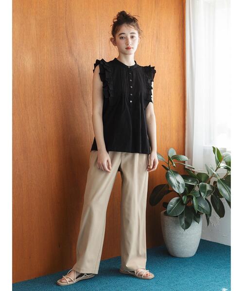 so4u（ソーフォーユー）の「フリルブラウス（シャツ/ブラウス・レディース・オフホワイト/ブラック・F）」の7枚目の写真