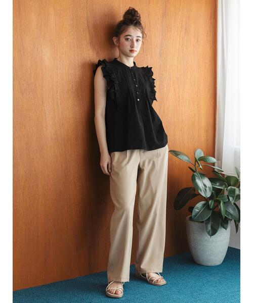 so4u（ソーフォーユー）の「フリルブラウス（シャツ/ブラウス・レディース・オフホワイト/ブラック・F）」の8枚目の写真