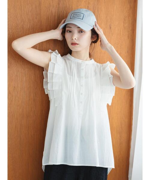 so4u（ソーフォーユー）の「フリルブラウス（シャツ/ブラウス・レディース・オフホワイト/ブラック・F）」の9枚目の写真