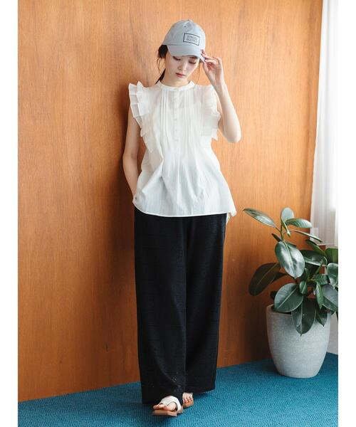 so4u（ソーフォーユー）の「フリルブラウス（シャツ/ブラウス・レディース・オフホワイト/ブラック・F）」の12枚目の写真