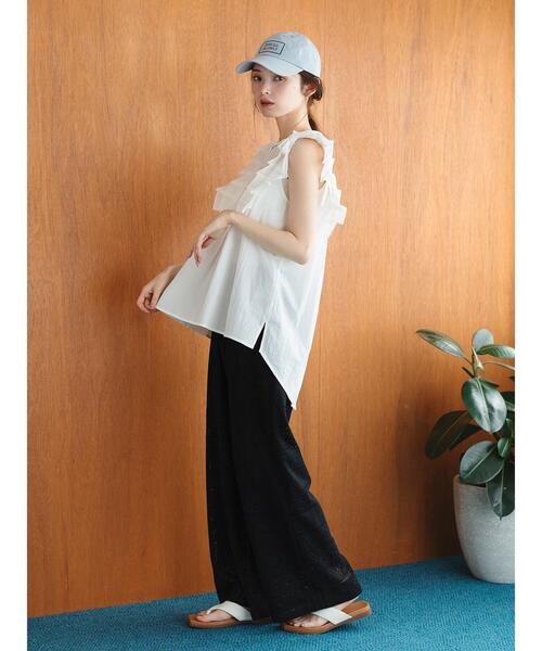 so4u（ソーフォーユー）の「フリルブラウス（シャツ/ブラウス・レディース・オフホワイト/ブラック・F）」の13枚目の写真