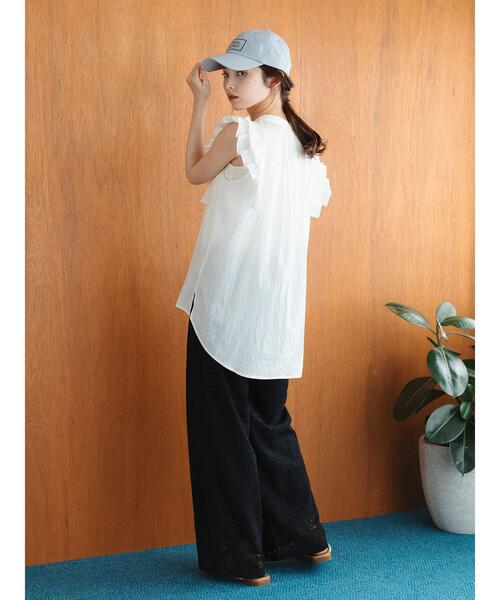 so4u（ソーフォーユー）の「フリルブラウス（シャツ/ブラウス・レディース・オフホワイト/ブラック・F）」の14枚目の写真