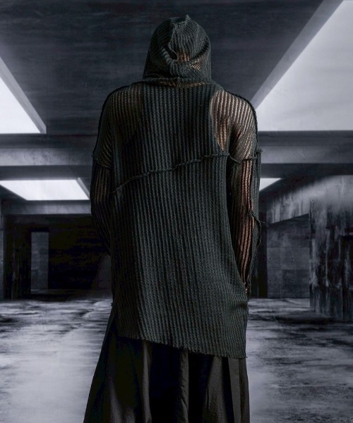 RICH(リッチ)の「【RICH】Mesh Hoodie / 【リッチ】メッシュフードトップス(Tシャツ/カットソー・メンズ・ブラック・M/XL)」の2枚目の写真