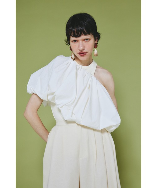 HeRIN.CYE（ヘリンドットサイ）の「Many way balloon skirt　　メニーwayバルーンスカート（スカート・レディース・ブラック/オフホワイト/グレー・FREE）」の2枚目の写真