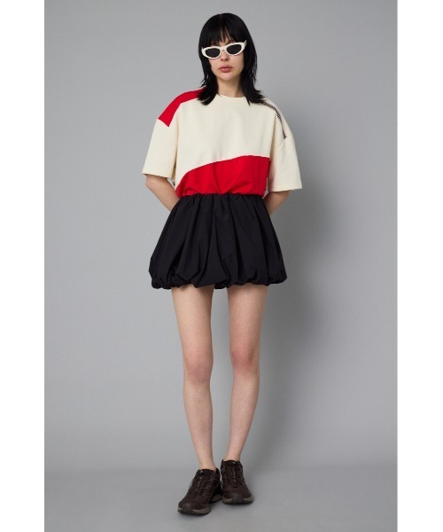 HeRIN.CYE（ヘリンドットサイ）の「Many way balloon skirt　　メニーwayバルーンスカート（スカート・レディース・ブラック/オフホワイト/グレー・FREE）」の3枚目の写真