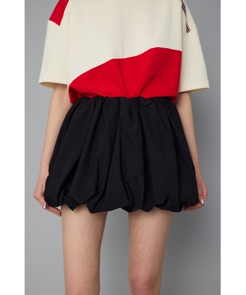 HeRIN.CYE（ヘリンドットサイ）の「Many way balloon skirt　　メニーwayバルーンスカート（スカート・レディース・ブラック/オフホワイト/グレー・FREE）」の4枚目の写真
