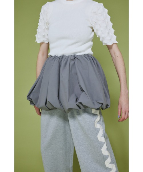 HeRIN.CYE（ヘリンドットサイ）の「Many way balloon skirt　　メニーwayバルーンスカート（スカート・レディース・ブラック/オフホワイト/グレー・FREE）」の11枚目の写真