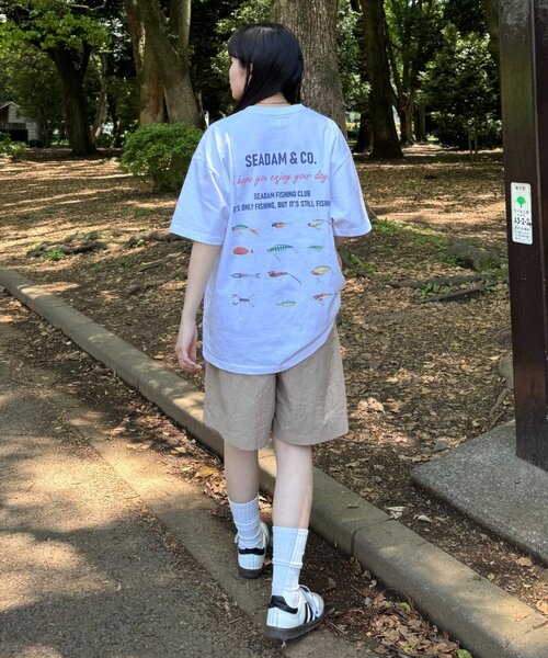 「SEADAM」 半袖Tシャツ LARGE ホワイト レディース