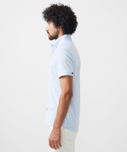 MICHEL KLEIN HOMME (ミッシェルクランオム)の「イージーケアドレス半袖シャツ(シャツ/ブラウス・メンズ・ホワイト/ライトブルー/ネイビー・MEDIUM/LARGE/X-LARGE)」の10枚目の写真