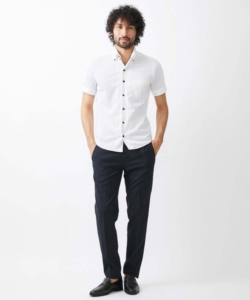 MICHEL KLEIN HOMME (ミッシェルクランオム)の「イージーケアドレス半袖シャツ(シャツ/ブラウス・メンズ・ホワイト/ライトブルー/ネイビー・MEDIUM/LARGE/X-LARGE)」の22枚目の写真
