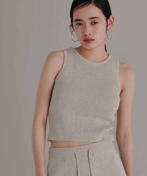 celine フィービー期　ニットタンクトップ CELINE セリーヌ ボーダー アスリート ブラ タンクトップ
