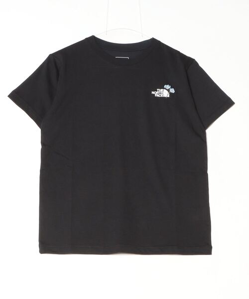 THE NORTH FACE（ザノースフェイス）の「ザ ノース フェイス THE NORTH FACE S/S Flower Logo Tee_ショートスリーブフラワーロゴティー（Tシャツ/カットソー・レディース・ネイビー/グレー/ホワイト/ブラック・S/M/L/XL）」の3枚目の写真