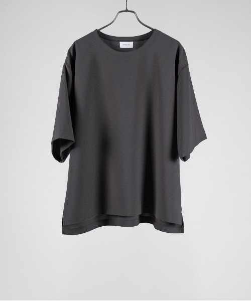 Iroquois（イロコイ）の「E TWILL STRETCH T-SHIRTS ツイルストレッチTシャツ（Tシャツ/カットソー・メンズ・ブラック/チャコールグレー/ブルー・1/2/3）」の2枚目の写真