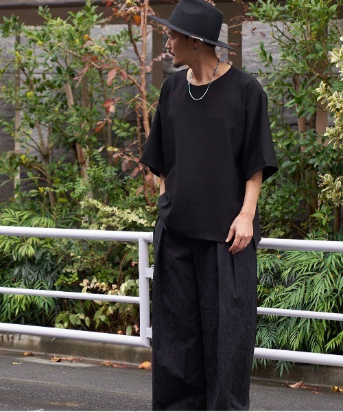 Iroquois（イロコイ）の「E TWILL STRETCH T-SHIRTS ツイルストレッチTシャツ（Tシャツ/カットソー・メンズ・ブラック/チャコールグレー/ブルー・1/2/3）」の5枚目の写真