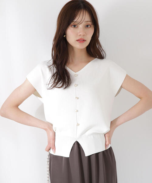 mama★様ボーダー1週間前後 前後2way総針ニット | PROPORTION BODY DRESSING