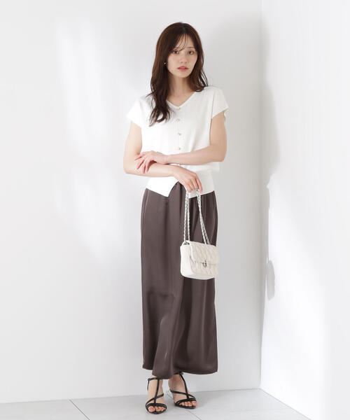 PROPORTION BODY DRESSING(プロポーションボディドレッシング)の「前後2WAY総針ニット / 1215270608(ニット/セーター・レディース・ネイビー/ホワイト系その他/ピンク/グリーン・FREE)」の8枚目の写真