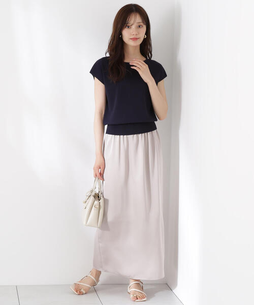 PROPORTION BODY DRESSING(プロポーションボディドレッシング)の「前後2WAY総針ニット / 1215270608(ニット/セーター・レディース・ネイビー/ホワイト系その他/ピンク/グリーン・FREE)」の21枚目の写真