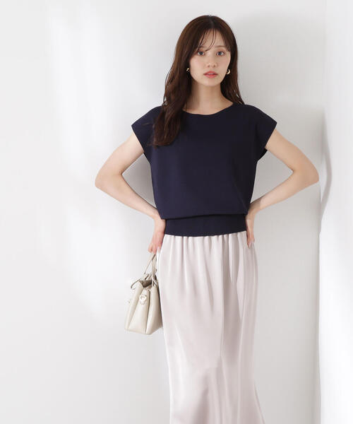 PROPORTION BODY DRESSING(プロポーションボディドレッシング)の「前後2WAY総針ニット / 1215270608(ニット/セーター・レディース・ネイビー/ホワイト系その他/ピンク/グリーン・FREE)」の19枚目の写真