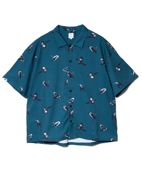 Revo.（レボ）の「Revo./レヴォ　アニマルパターン SSシャツ（シャツ/ブラウス・メンズ・ブルー/グリーン/イエロー/ブラック・LARGE/MEDIUM）」の10枚目の写真