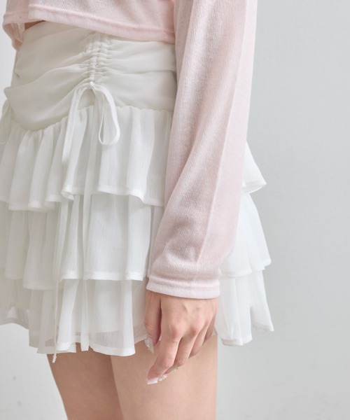 OLIVE des OLIVE（オリーブデオリーブ）の「【夏まで着れる◎/着痩せ】レースパーカー（パーカー・レディース・オフホワイト/ピンク/ブラック・FREE）」の9枚目の写真