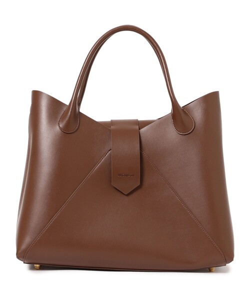 HASHIBAMI（ハシバミ）の「Hashibami / フェズ ヨコナガ A4バッグ（トートバッグ・レディース・ブラック/ダークブラウン・ONE SIZE）」の5枚目の写真