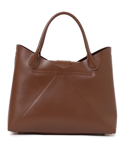 HASHIBAMI（ハシバミ）の「Hashibami / フェズ ヨコナガ A4バッグ（トートバッグ・レディース・ブラック/ダークブラウン・ONE SIZE）」の7枚目の写真