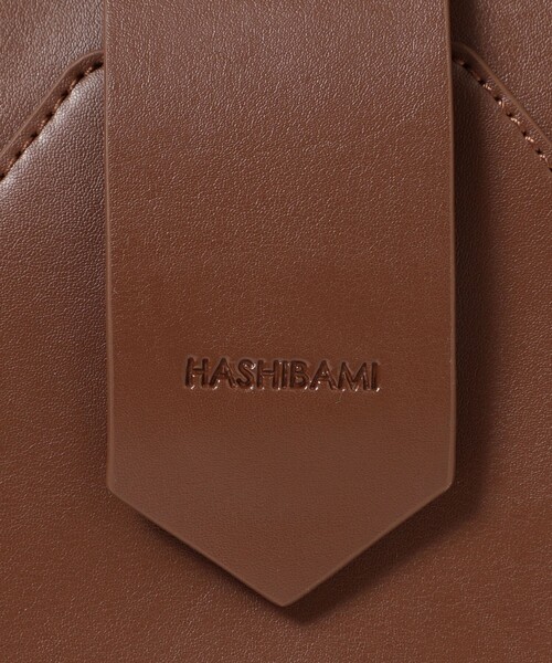 HASHIBAMI（ハシバミ）の「Hashibami / フェズ ヨコナガ A4バッグ（トートバッグ・レディース・ブラック/ダークブラウン・ONE SIZE）」の8枚目の写真