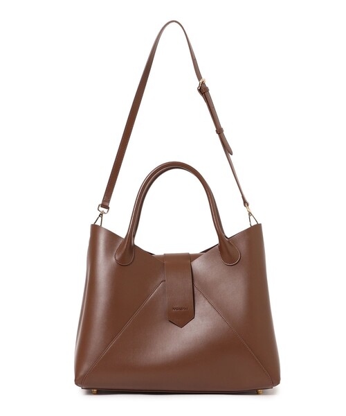 HASHIBAMI（ハシバミ）の「Hashibami / フェズ ヨコナガ A4バッグ（トートバッグ・レディース・ブラック/ダークブラウン・ONE SIZE）」の11枚目の写真