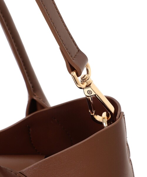 HASHIBAMI（ハシバミ）の「Hashibami / フェズ ヨコナガ A4バッグ（トートバッグ・レディース・ブラック/ダークブラウン・ONE SIZE）」の12枚目の写真