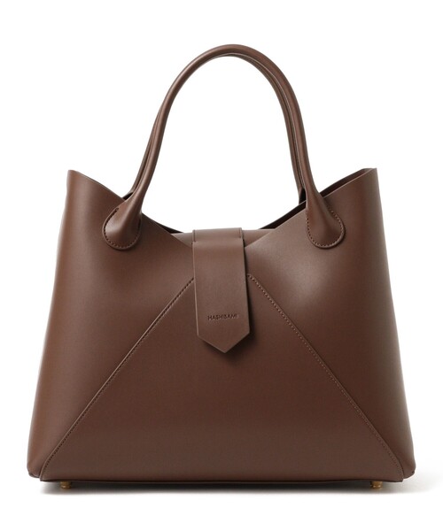 HASHIBAMI（ハシバミ）の「Hashibami / フェズ ヨコナガ A4バッグ（トートバッグ・レディース・ブラック/ダークブラウン・ONE SIZE）」の18枚目の写真