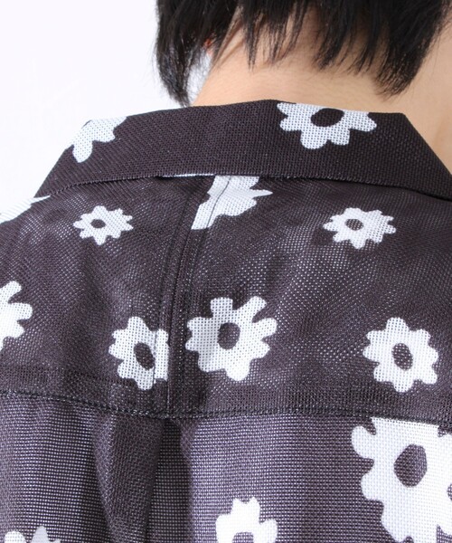 GLOSTER（グロスター）の「【GLOSTER/グロスター】フラワーメッシュシャツ ショートスリーブ オープンカラー 開襟シャツ（シャツ/ブラウス・メンズ・ブラック系その他/ブルー系その他/イエロー系その他・S/M/L）」の15枚目の写真