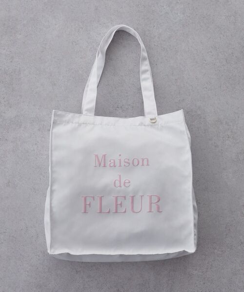 Maison de FLEUR トートバッグポーチ マルチポケット帆布トートSバッグ/Maison de FLEUR（メゾン ド