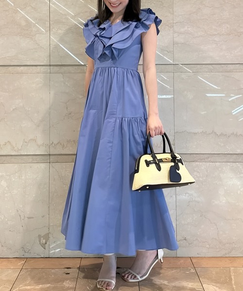 （新品タグ付き✨）31 Sons de mode ♡ フリル付き　半袖ワンピース 31 Sons de mode｜2025春夏新作 フリルカラーレースワンピース