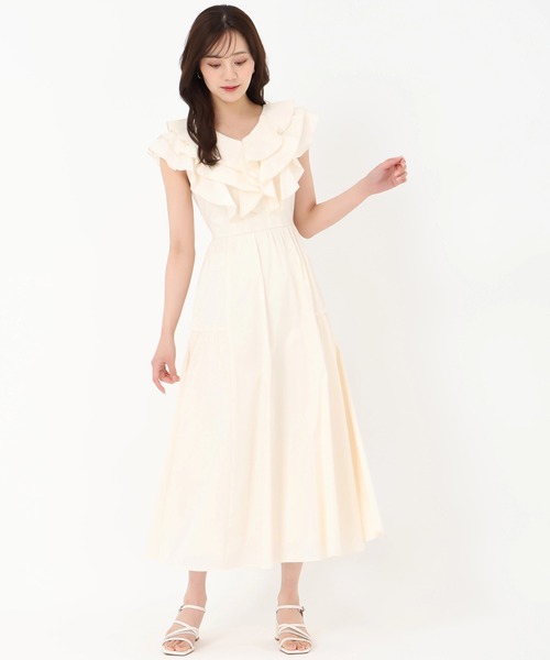ワンピース EIFFEL DRESS セール】襟付きフレアワンピース（ワンピース）｜AND COUTURE